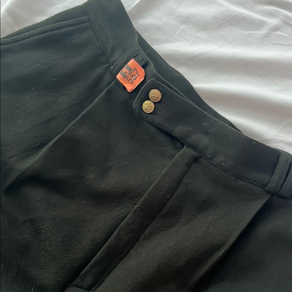 Vintage women’s pants, wool pants, vintage wool pants, green wool pants, size 14
